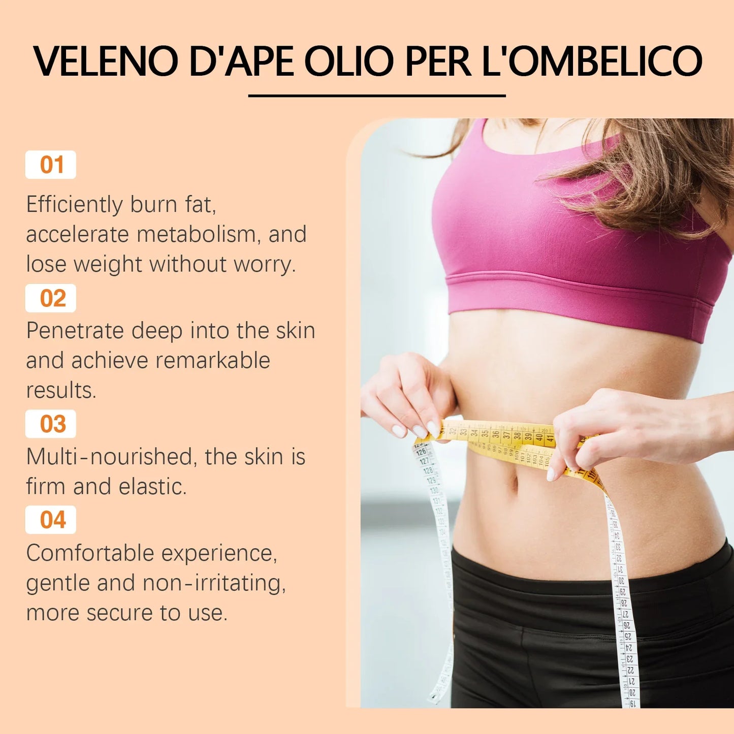 Aceite esencial de veneno de abeja para el cuerpo Reduce los grumos de grasa Mejora la elasticidad de la piel Hidrata Reafirma Nutrición profunda Aceite esencial para masajes corporales