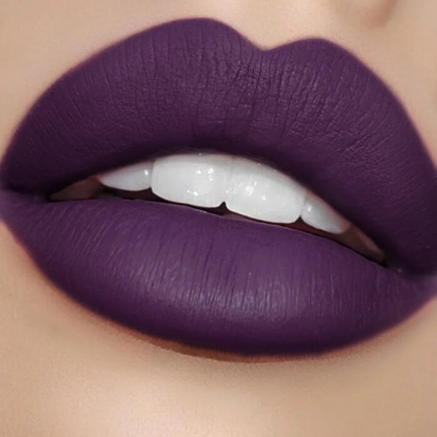 Velvet Lip Glaze Liquid Lipstick Cream Women's Makeup product Nude Matte Purple Pigment Waterproof Long Lasting Lip Tint Paste