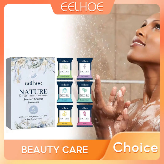 EELHOE Relief Natural Scented Shower Steamers Tablets Lavender Soothing Deep Cleansing Body Relax Fragrant Oil Spa Sea Salt Bath